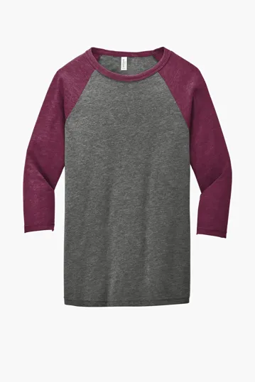 Bella + Canvas Unisex 3/4-Sleeve Baseball Tee — view 10