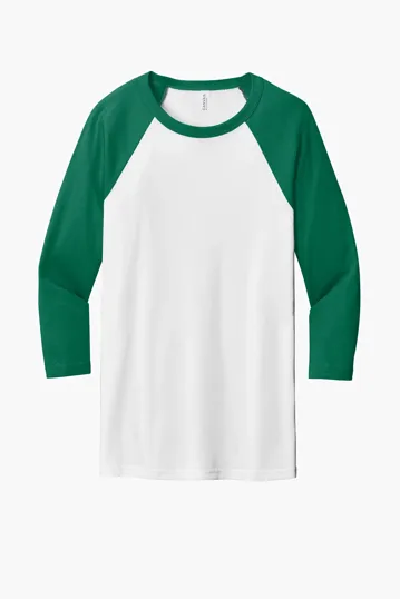 Bella + Canvas Unisex 3/4-Sleeve Baseball Tee — view 20