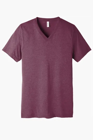 Bella + Canvas Unisex Triblend Short Sleeve V-Neck Tee — view 4