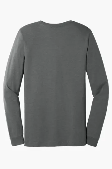 Bella + Canvas Unisex Heather CVC Long Sleeve Tee — view 17