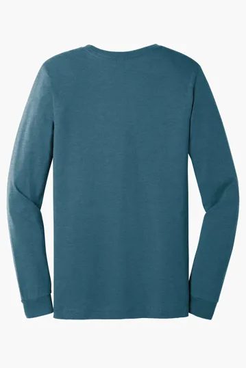 Bella + Canvas Unisex Heather CVC Long Sleeve Tee — view 19