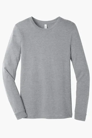 Bella + Canvas Unisex Heather CVC Long Sleeve Tee — view 2