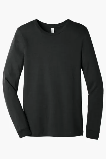 Bella + Canvas Unisex Heather CVC Long Sleeve Tee — view 3