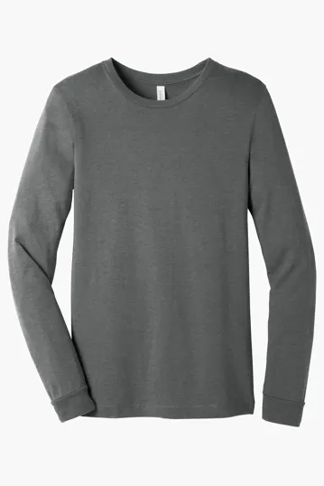Bella + Canvas Unisex Heather CVC Long Sleeve Tee — view 5