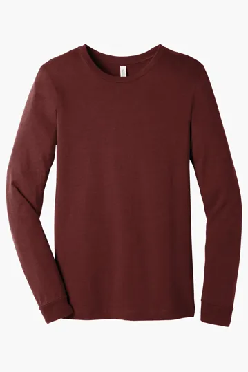 Bella + Canvas Unisex Heather CVC Long Sleeve Tee — view 6