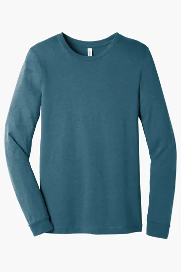 Bella + Canvas Unisex Heather CVC Long Sleeve Tee — view 7