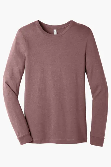 Bella + Canvas Unisex Heather CVC Long Sleeve Tee — view 9