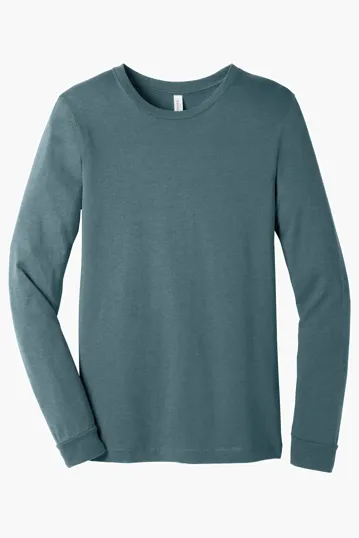 Bella + Canvas Unisex Heather CVC Long Sleeve Tee — view 11