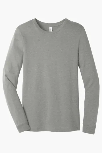Bella + Canvas Unisex Heather CVC Long Sleeve Tee — view 12