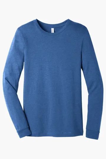 Bella + Canvas Unisex Heather CVC Long Sleeve Tee — view 13