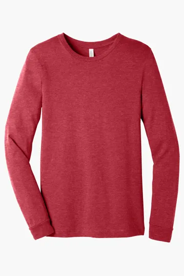 Bella + Canvas Unisex Heather CVC Long Sleeve Tee — view 26