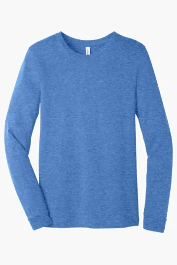 Bella + Canvas Unisex Heather CVC Long Sleeve Tee — view 28