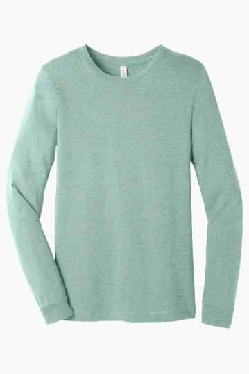 Bella + Canvas Unisex Heather CVC Long Sleeve Tee — view 29
