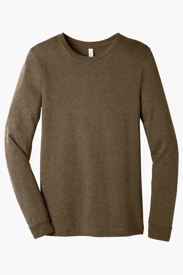 Bella + Canvas Unisex Heather CVC Long Sleeve Tee — view 30