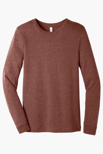 Bella + Canvas Unisex Heather CVC Long Sleeve Tee — view 31