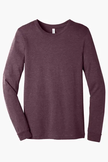 Bella + Canvas Unisex Heather CVC Long Sleeve Tee — view 32