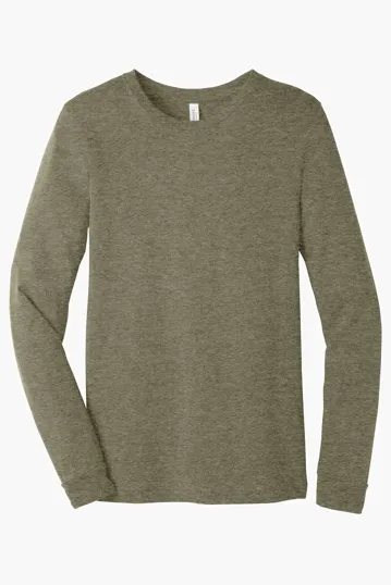 Bella + Canvas Unisex Heather CVC Long Sleeve Tee — view 33