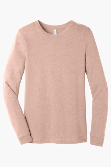 Bella + Canvas Unisex Heather CVC Long Sleeve Tee — view 46