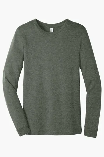 Bella + Canvas Unisex Heather CVC Long Sleeve Tee — view 48