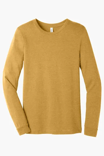 Bella + Canvas Unisex Heather CVC Long Sleeve Tee — view 49