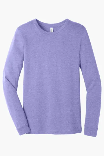 Bella + Canvas Unisex Heather CVC Long Sleeve Tee — view 50