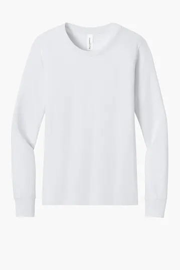 Bella + Canvas Youth Jersey Long Sleeve Tee — view 6