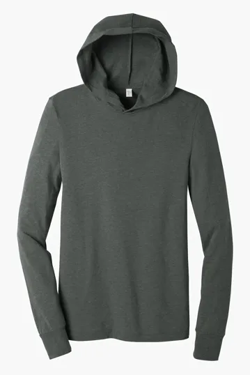 Bella + Canvas Unisex Jersey Long Sleeve Hoodie — view 2