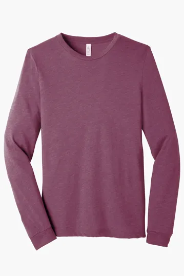 Bella + Canvas Unisex Triblend Long Sleeve Tee — view 4