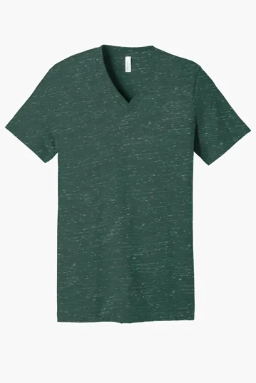 Bella + Canvas Unisex Textured Jersey V-Neck Tee — view 4