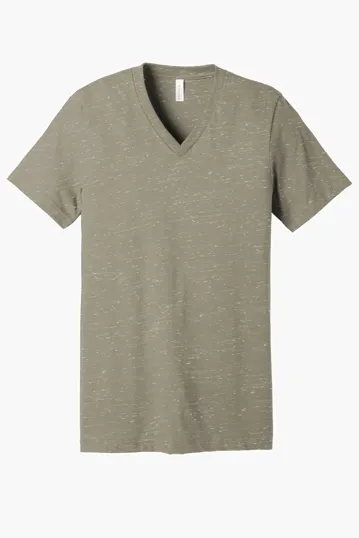 Bella + Canvas Unisex Textured Jersey V-Neck Tee — view 6