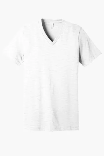Bella + Canvas Unisex Textured Jersey V-Neck Tee — view 8