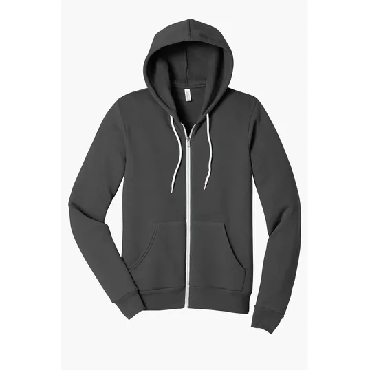 Bella + Canvas Unisex Sponge Fleece Full-Zip Hoodie — view 3