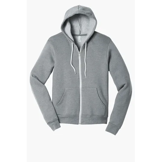 Bella + Canvas Unisex Sponge Fleece Full-Zip Hoodie — view 4