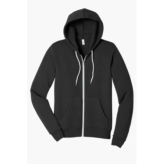 Bella + Canvas Unisex Sponge Fleece Full-Zip Hoodie — view 5