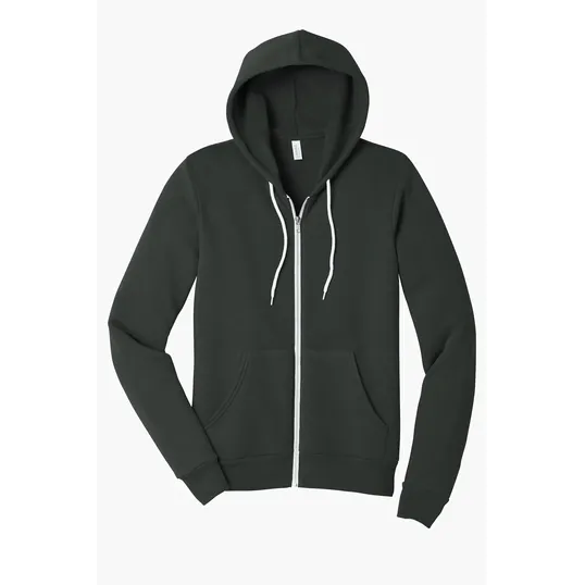 Bella + Canvas Unisex Sponge Fleece Full-Zip Hoodie — view 7