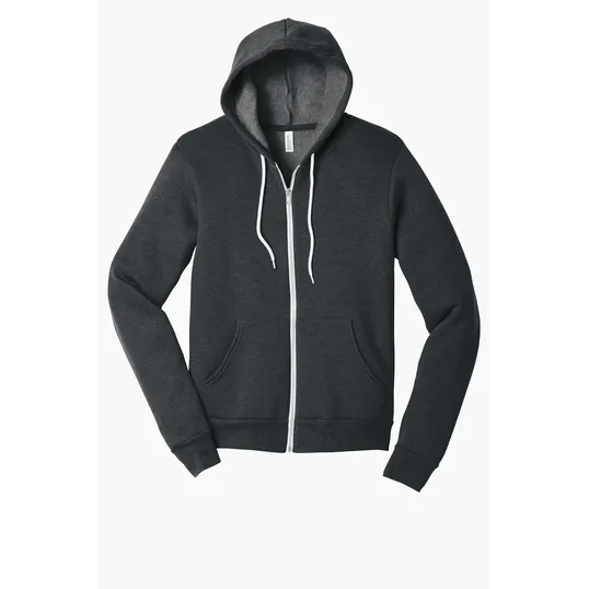 Bella + Canvas Unisex Sponge Fleece Full-Zip Hoodie — view 8