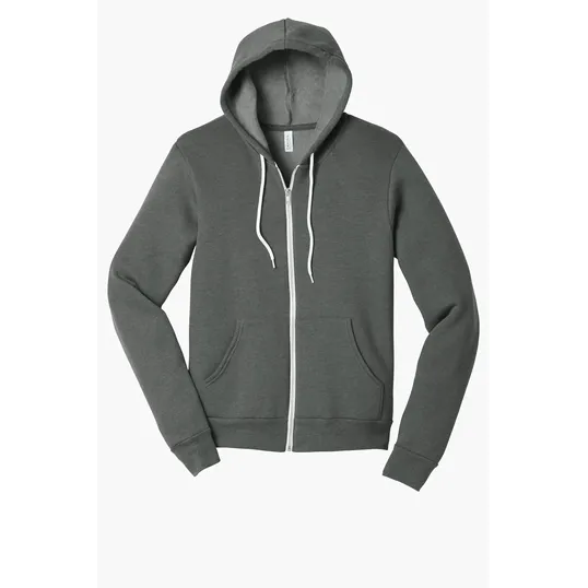 Bella + Canvas Unisex Sponge Fleece Full-Zip Hoodie — view 9