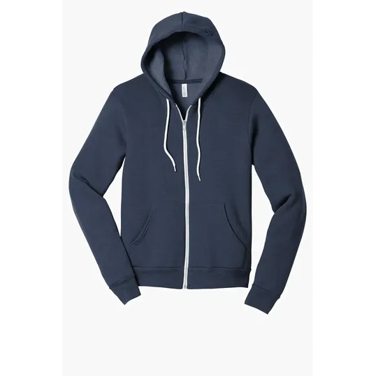 Bella + Canvas Unisex Sponge Fleece Full-Zip Hoodie — view 11