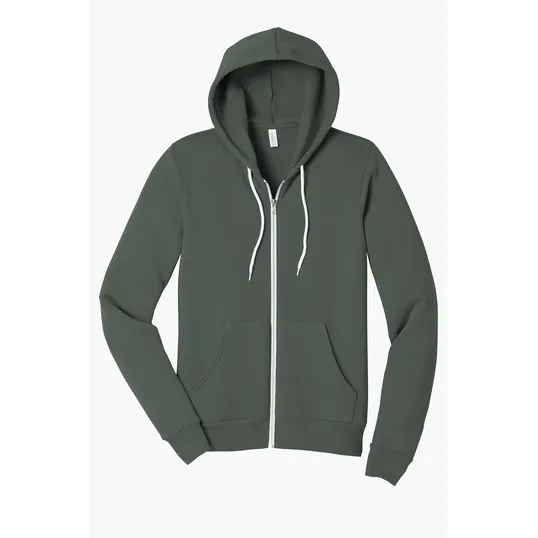 Bella + Canvas Unisex Sponge Fleece Full-Zip Hoodie — view 14