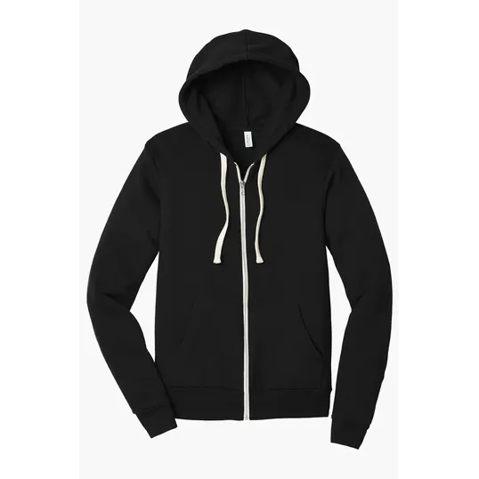 Bella + Canvas Unisex Triblend Sponge Fleece Full-Zip Hoodie — view 5