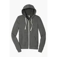 Bella + Canvas Unisex Triblend Sponge Fleece Full-Zip Hoodie — view 3