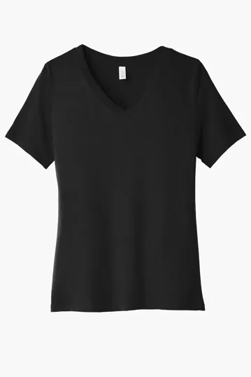 Bella + Canvas Women's Relaxed Jersey V-Neck Tee — view 2