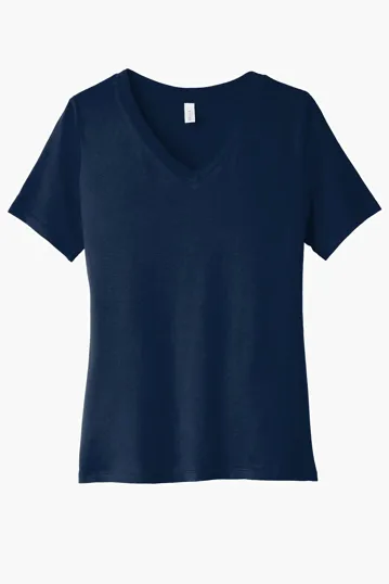 Bella + Canvas Women's Relaxed Jersey V-Neck Tee — view 3