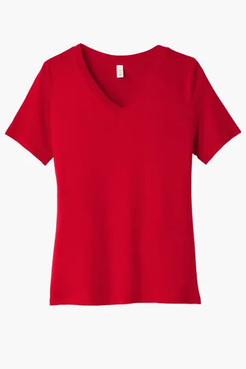 Bella + Canvas Women's Relaxed Jersey V-Neck Tee — view 4