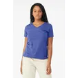 Bella + Canvas Women's Relaxed Heather CVC V-Neck Tee