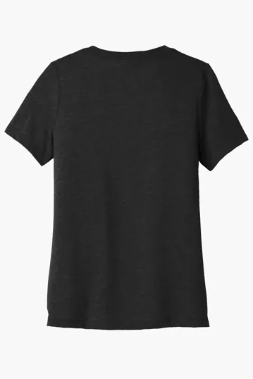 Bella + Canvas Women's Relaxed Heather CVC V-Neck Tee — view 4