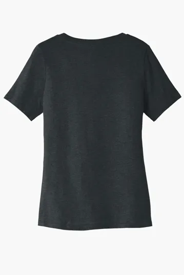 Bella + Canvas Women's Relaxed Heather CVC V-Neck Tee — view 5
