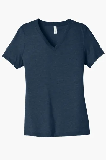 Bella + Canvas Women's Relaxed Heather CVC V-Neck Tee — view 12