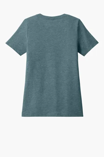 Bella + Canvas Women's Relaxed Heather CVC V-Neck Tee — view 22
