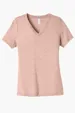 Bella + Canvas Women's Relaxed Heather CVC V-Neck Tee — view 6